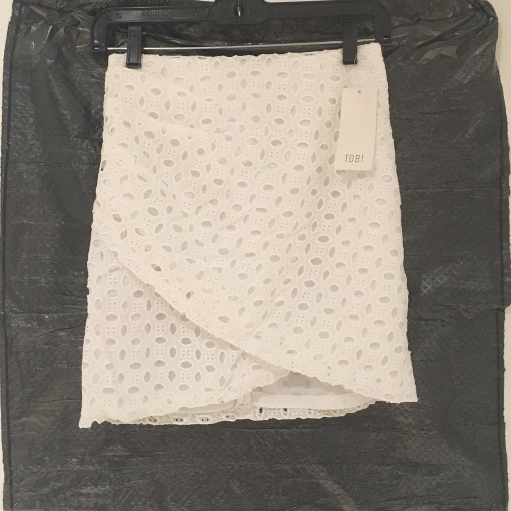 White A-line Skirt